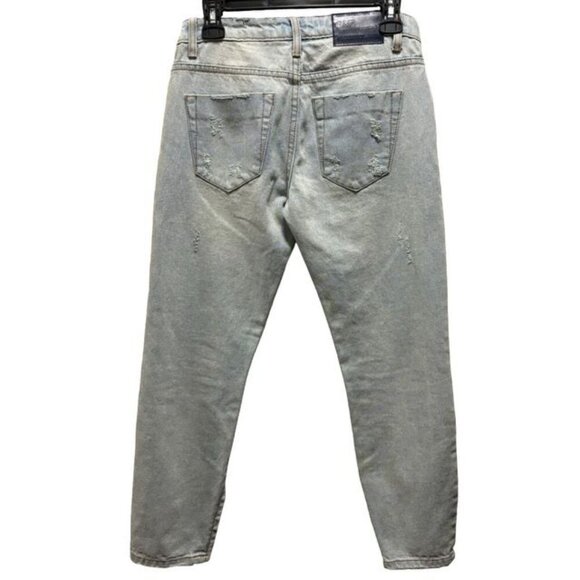 One Teaspoon Freebirds Womens Distressed Skinny Jeans Size 24 Light Wash Denim - Picture 2 of 11